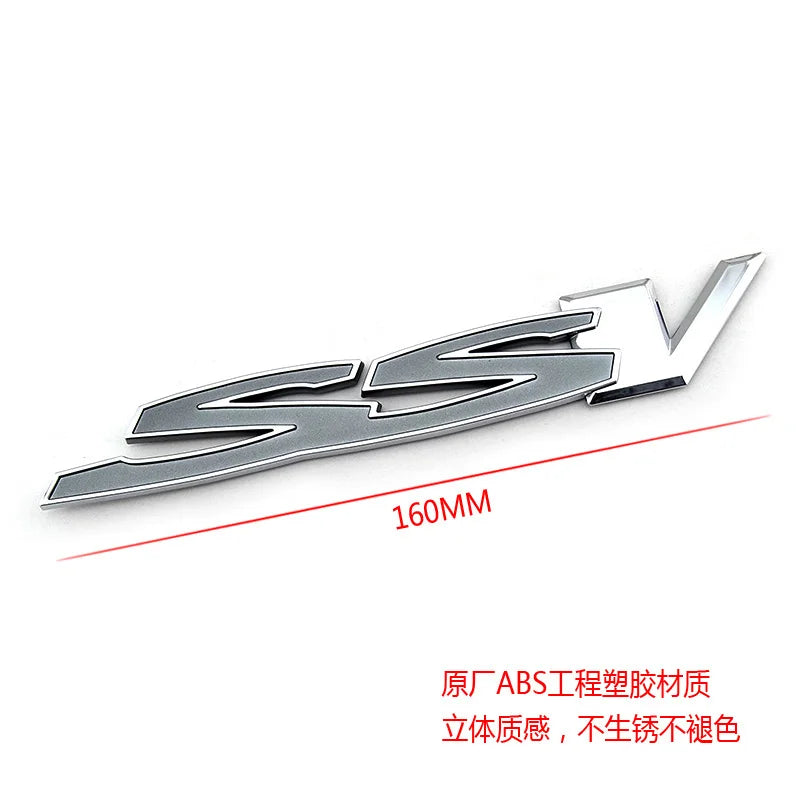 High Quality Chrome Logo SSV VE VF Car Boot Trunk Emblem Decal Badge For Commodore Monaro SSV Decoration