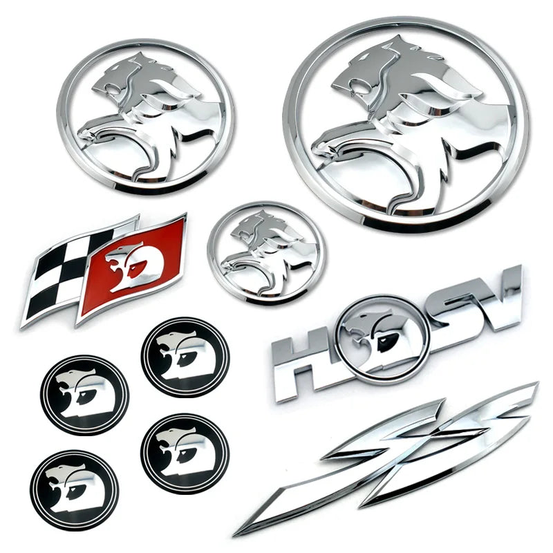 3D Plastic SSV Sign HSV Badge Emblem sticker decal logo Matte Black Lion Flag Commodore Wagon Clubsport Gts Senator