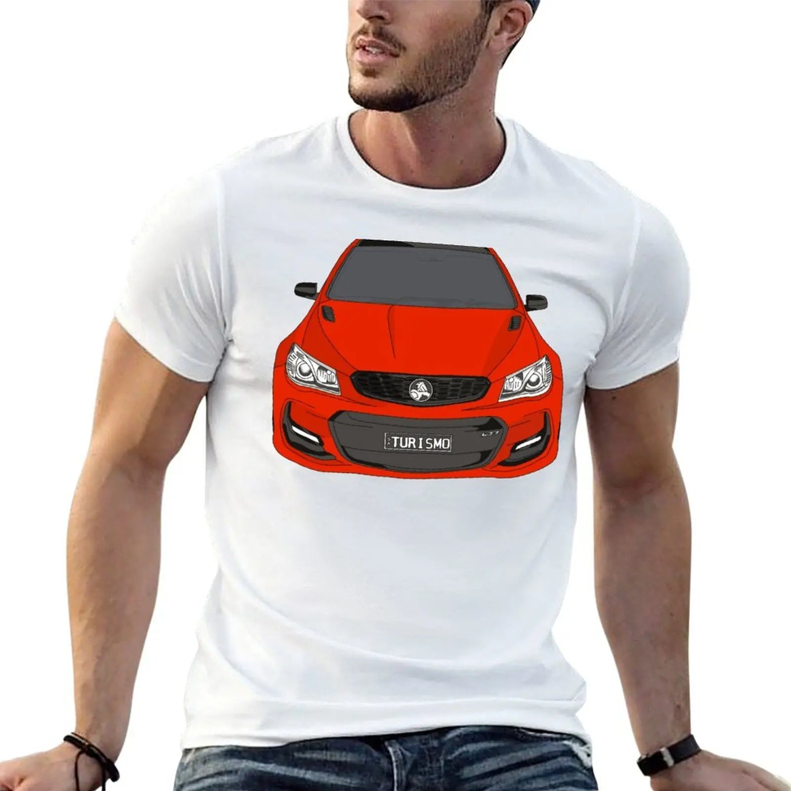 Holden SSV redline, RedHot T-Shirt men t shirt cotton 100% t shirt custom print T-Shirt