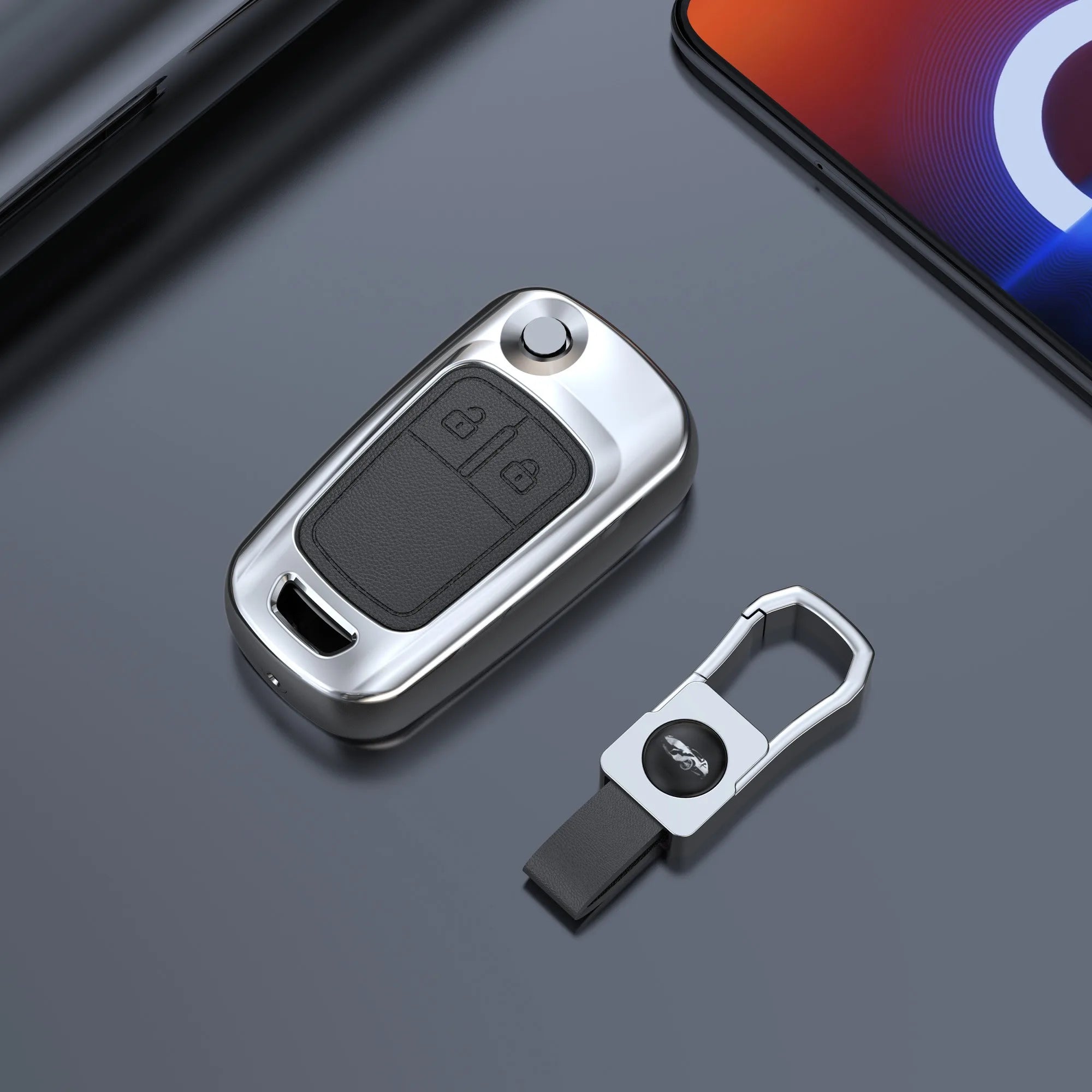 1 Pcs Zinc Alloy Car Key Case Shell Fob For Buick For Chevrolet Cruze Aveo Trax Opel Astra Corsa Meriva Zafira Antara J Keychain