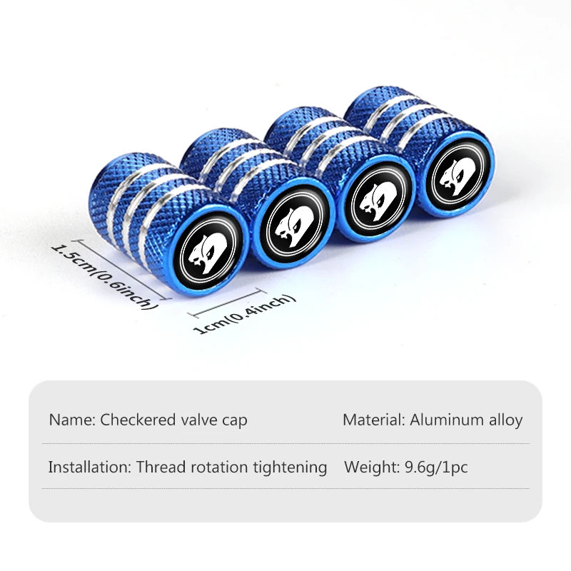 4pcs Aluminum Car Tire Valve Caps Wheel Dustproof Valve Cover For Holden VZ VE Colorado Caprice VT VX VY HSV Cruze Rodeo Astra