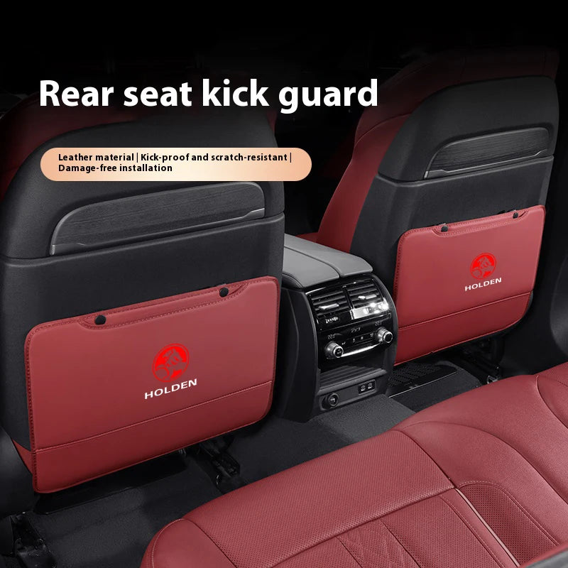 Car Seat Back Protection Anti-Kick Pad Rear Seat Storage Bag For Holden Commodore Monaro Trailblazer Badge Emblem Colorado