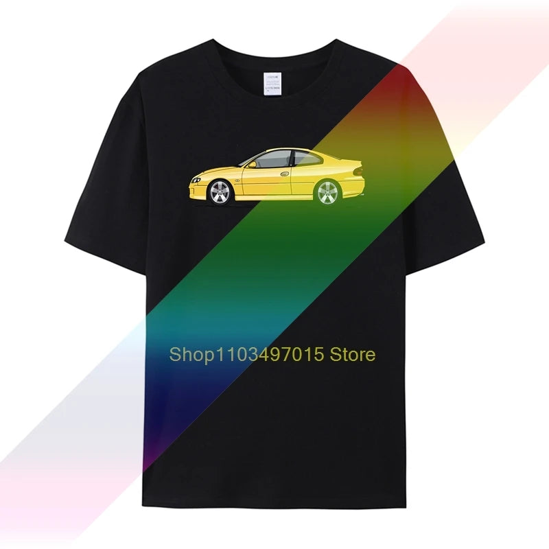 holden monaro vz cv8 yellow crisis on mars man's t-shirt car moto tee clothes