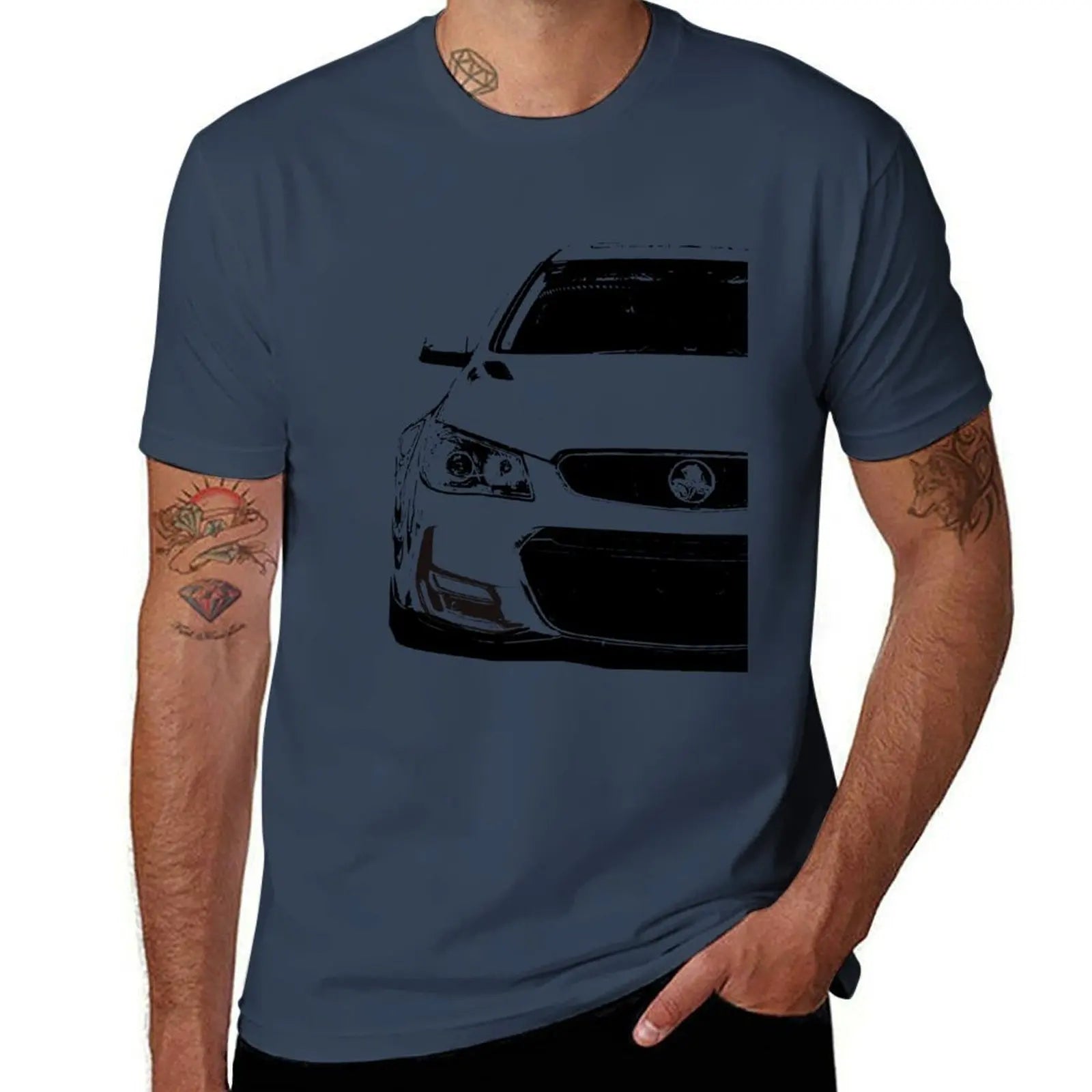 Holden VF SS Front T-Shirt t shirts for man slim fit t shirts for man pack cotton T-Shirt