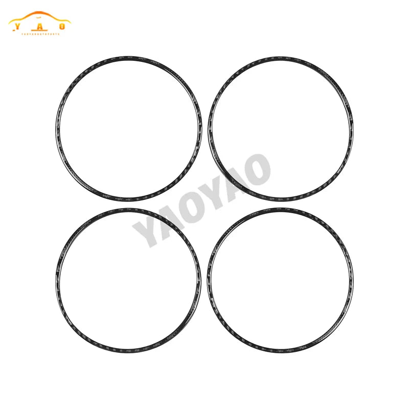 Carbon Fiber For Pontiac G8 2008-2009 For Holden Commodore 2006-2012 Inner Door Speaker Frame Panel Trim Cover Sticker