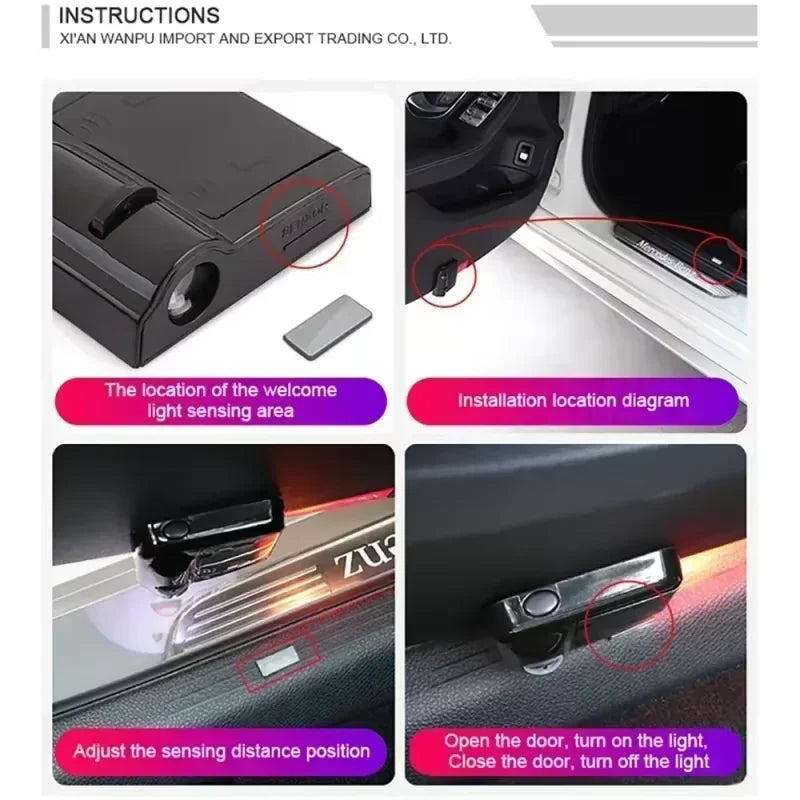 2x Car Logo Wireless Courtesy Car Door Projector LED Shadow Lights For Holden HSV Trailblazer Commodore Colorado GTS  Accessorie