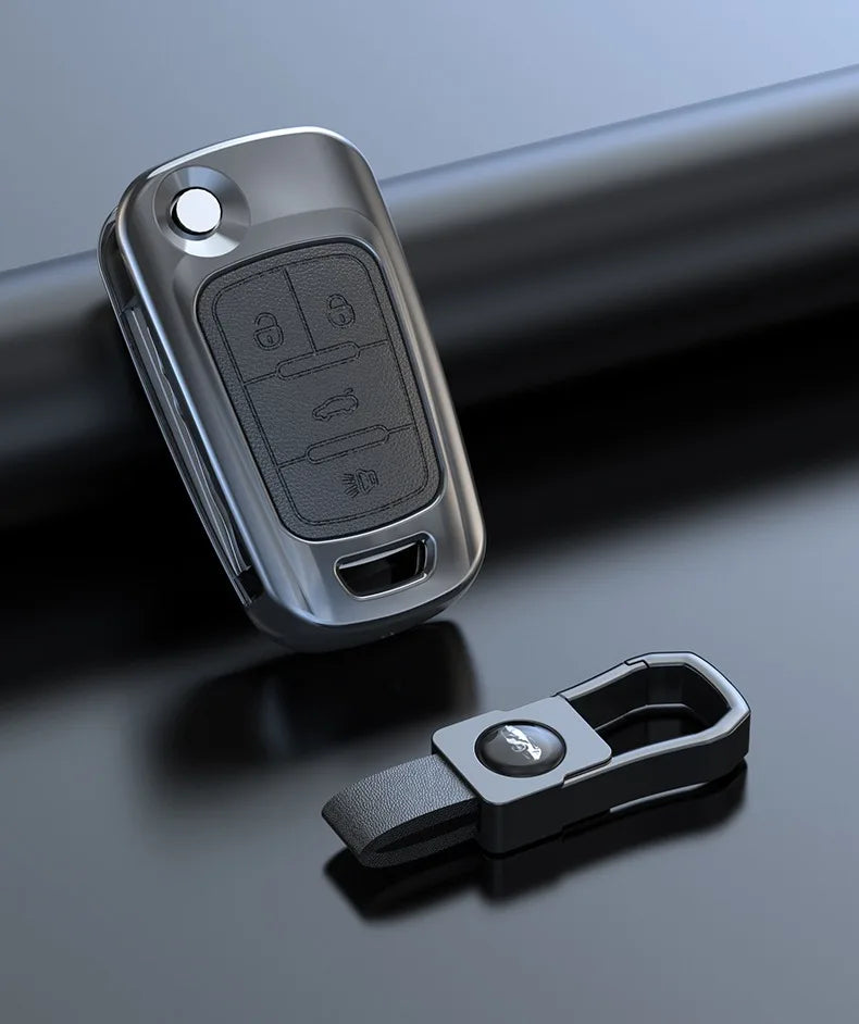 1 Pcs Zinc Alloy Car Key Case Shell Fob For Buick For Chevrolet Cruze Aveo Trax Opel Astra Corsa Meriva Zafira Antara J Keychain