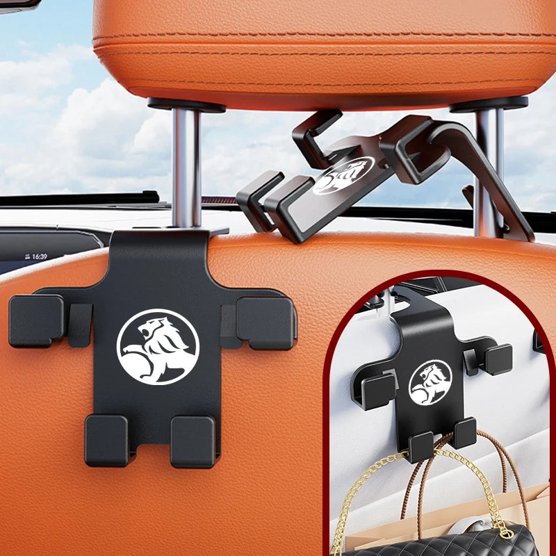 Car Headrest Hook Hanging Dual Hooks Seats Back Multifunctional Storage Holder For Holden Colorado Captiva Commodor VY VZ HSV
