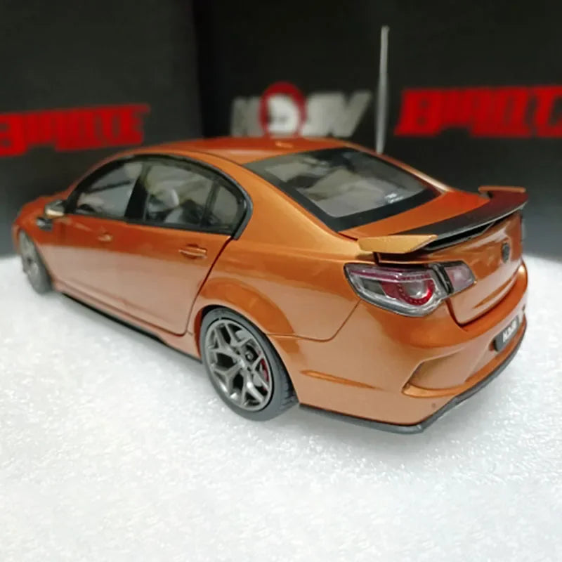 Diecast 1:18 Scale Holden HSV GTSR HERON Orange-Gold Alloy Simulation Sedan Model Collectible Ornament Toy Gift-No certificate