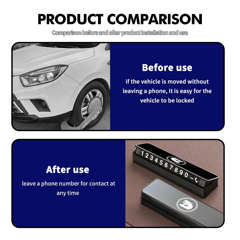 Aluminum Alloy Car Temporary Parking Telephone Sign Number Card Plate For Holden Colorado Commodore Hsv Cruze Captiva VT VX VU