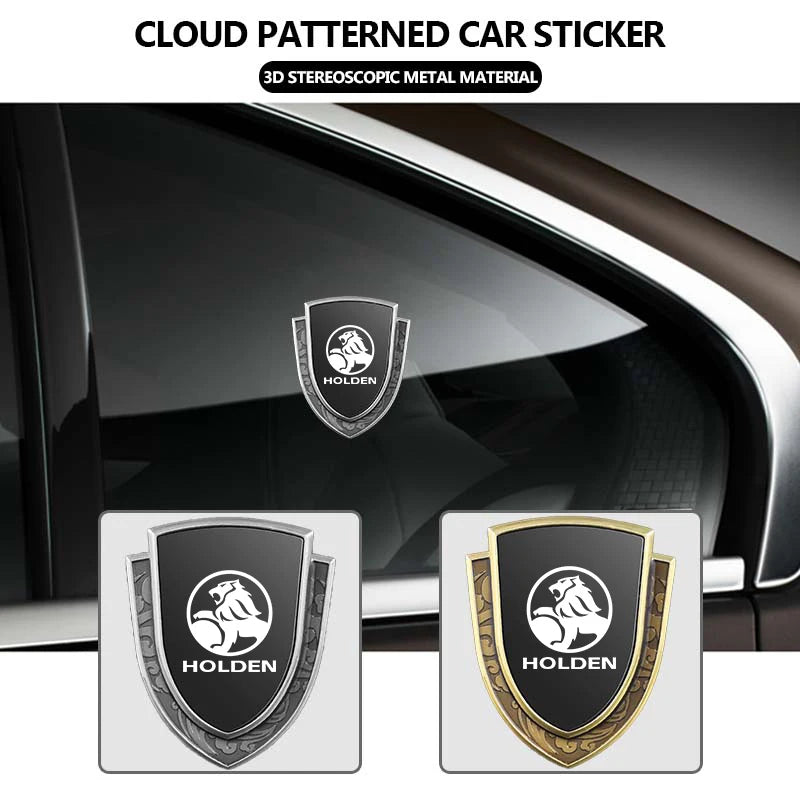 For Holden Car Styling 3D Shield Metal Emblem Badge Sticker Decoration Decal Colorado Captiva Commodor VY VZ HSV Astra VT VX VU