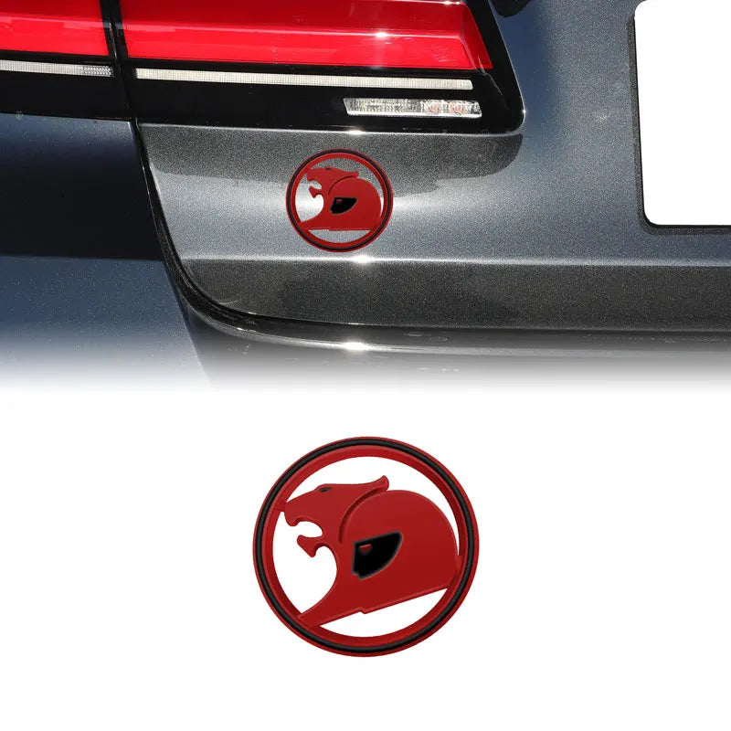 Car Styling Lion Head Emblem Decorative Metal Adhesive Badge Rear Trunk Fender Sticker Body Decal For Holden Captiva Cruze Hsv