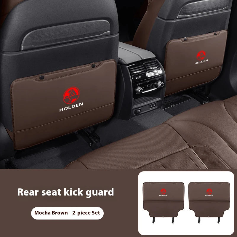 Car Seat Back Protection Anti-Kick Pad Rear Seat Storage Bag For Holden Commodore Monaro Trailblazer Badge Emblem Colorado