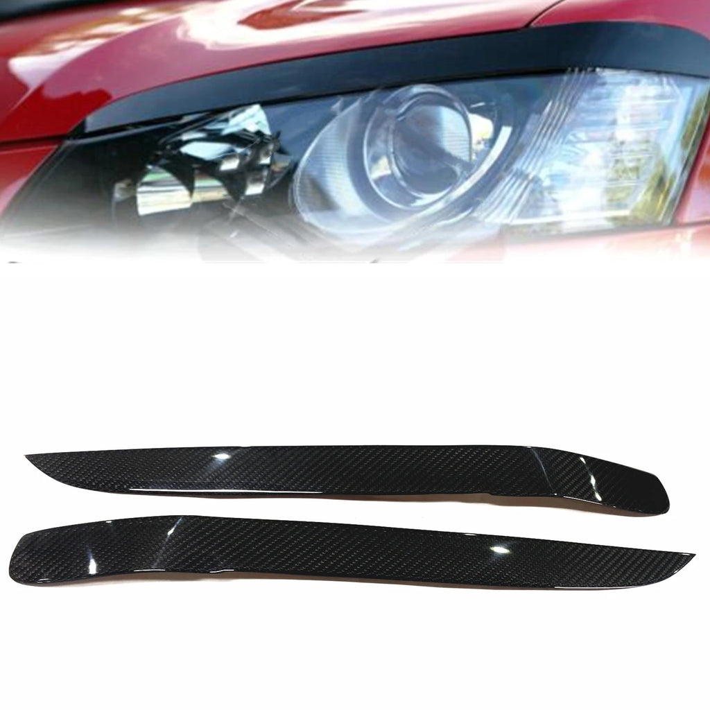 2PCS Car Headlight Eyebrow Front Lid Headlamp Eyelid Trim Sticker For Holden VE Commodore SS SSV SV6 S OMEGA