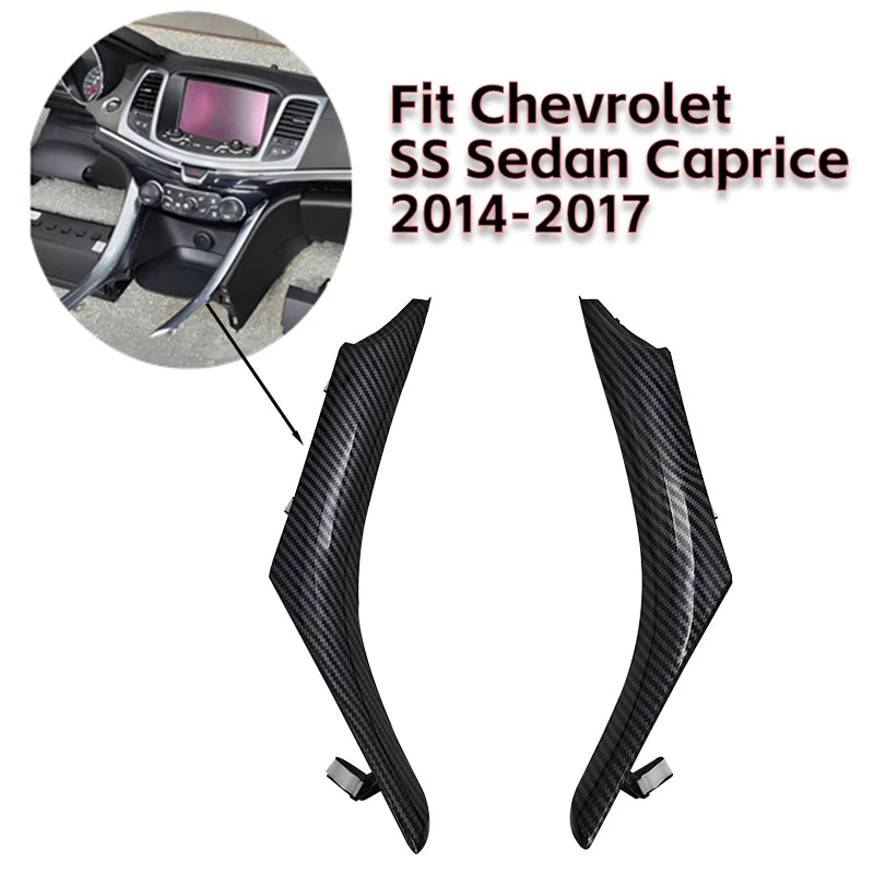 Painted Carbon Fiber Finish Center Console Trim Fit 2014-2017 Chevy SS Sedan Caprice