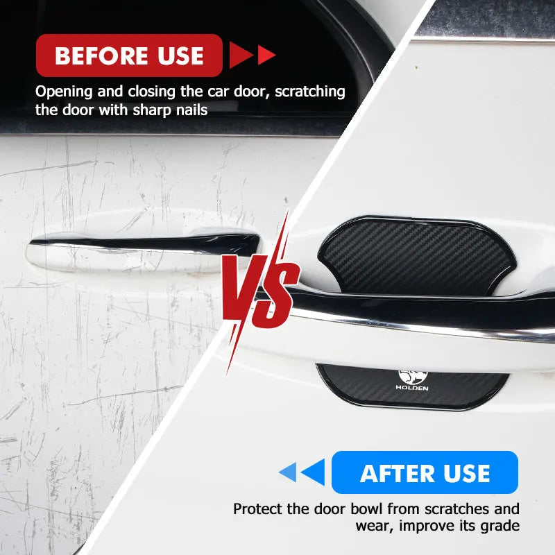 4pcs Car Door Handle Bowl Sticker Protector Anti-collision Strip For Holden HSV Commodore VT VX VU VY VZ VE