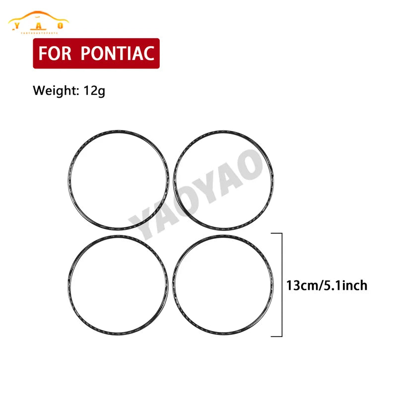 Carbon Fiber For Pontiac G8 2008-2009 For Holden Commodore 2006-2012 Inner Door Speaker Frame Panel Trim Cover Sticker