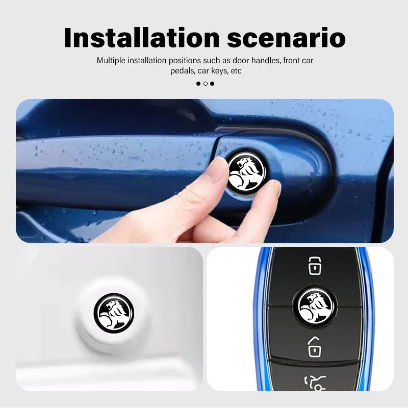 8pcs Car Door Keyhole Sticker Lock Protector Anti-blocking Decal For Holden Captiva Commodor VZ VE Colorado Caprice VT VX VU