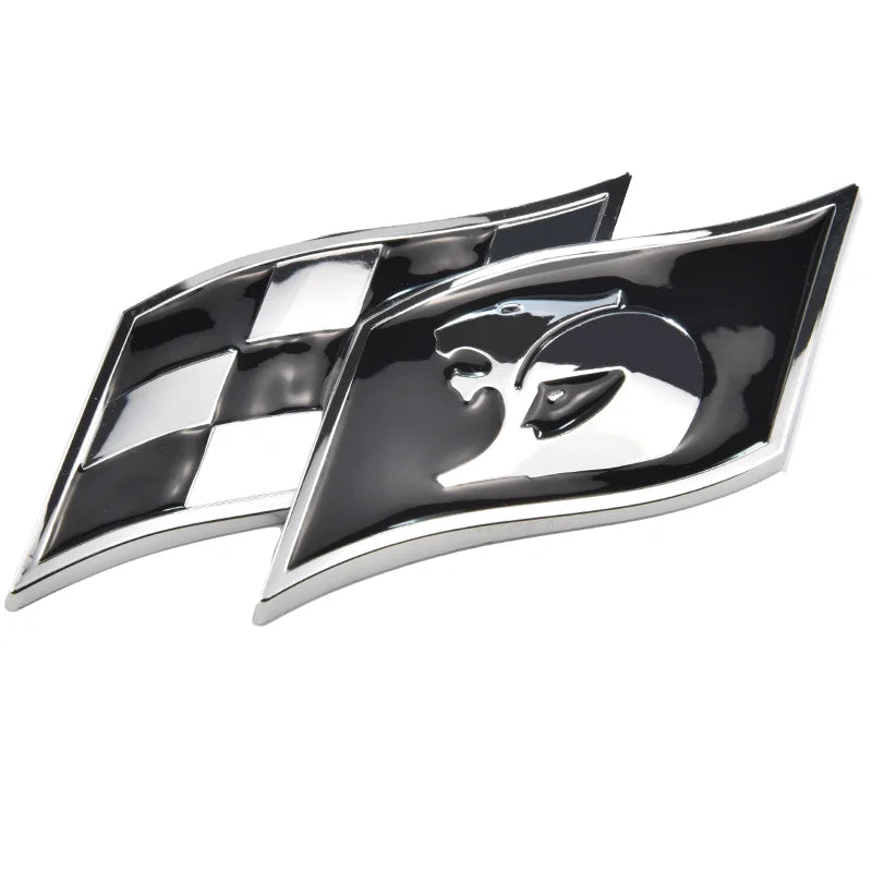 Plastic HSV Badge Emblem Matte Black Lion Flag Commodore Wagon Clubsport Gts Senator