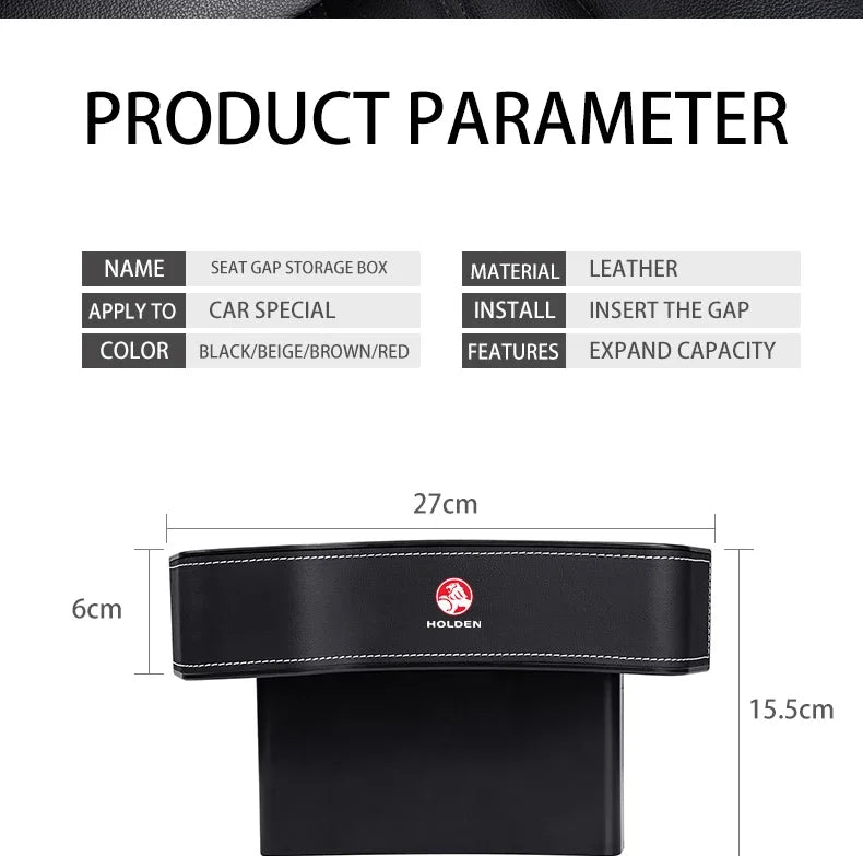 Car Seat Gap Storage Box Cup Multifunctional Pocket Catcher Organizer For Holden Astra Commodore Cruze Monaro Trailblazer