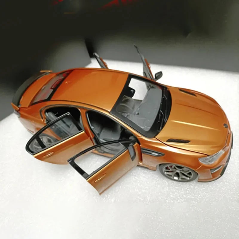 Diecast 1:18 Scale Holden HSV GTSR HERON Orange-Gold Alloy Simulation Sedan Model Collectible Ornament Toy Gift-No certificate