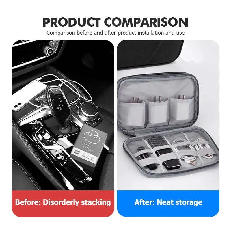 Travel Data Cable Organizer Pouch Carry Case Portable Storage Bag For Holden Captiva Commodor VZ VE Colorado Caprice VT VX VU