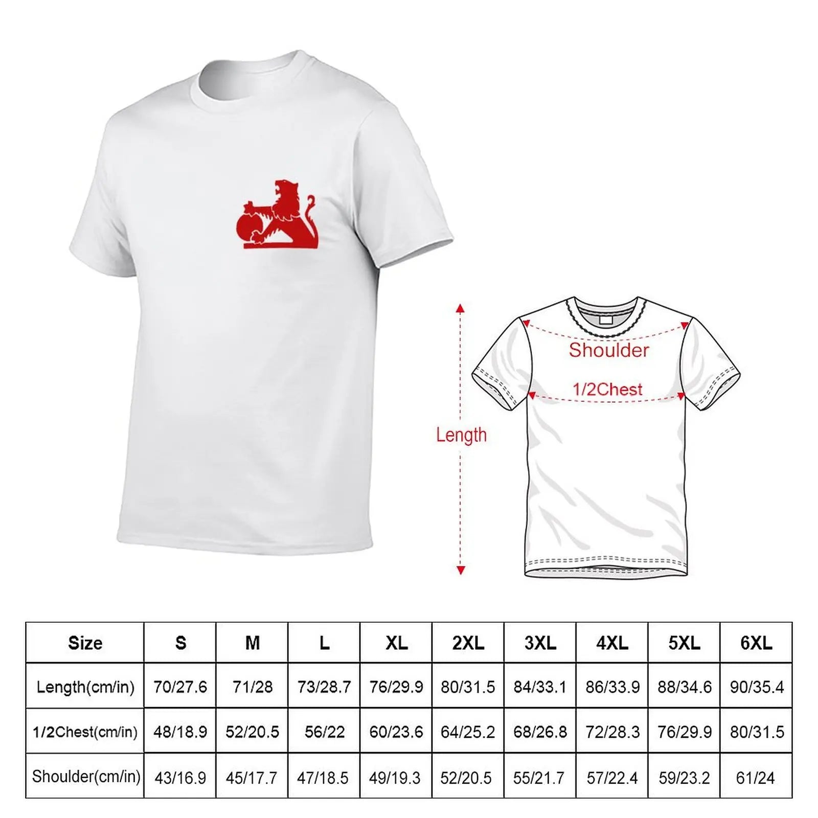 cotton T-Shirt quality high shirt man t man Old Holden Logo tshirt Red