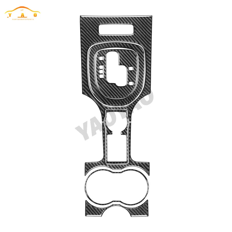 Carbon Fiber For Pontiac G8 2008-2009 For Holden Commodore 2006-2012 Car Gear Shift Cup Holder Panel Cover Sticker Accessories