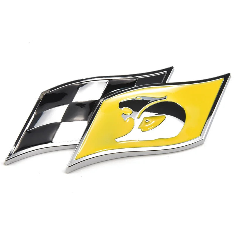 Plastic HSV Badge Emblem Matte Black Lion Flag Commodore Wagon Clubsport Gts Senator