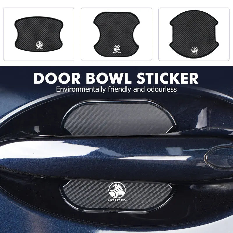 4pcs Car Door Handle Bowl Sticker Protector Anti-collision Strip For Holden HSV Commodore VT VX VU VY VZ VE