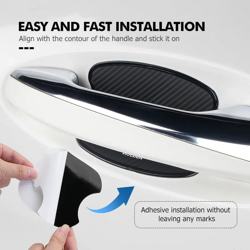 4pcs Car Door Handle Bowl Sticker Protector Anti-collision Strip For Holden HSV Commodore VT VX VU VY VZ VE