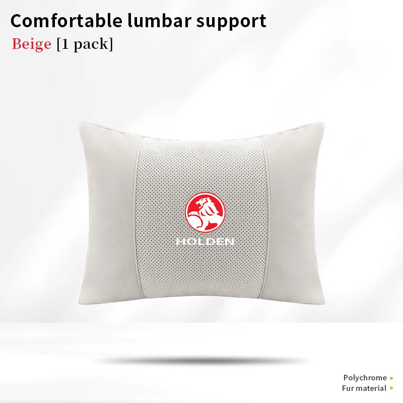 For Holden Commodore Monaro Trailblazer Badge Emblem Colorado Captiva Car Headrest Neck Support Seat Lumbar Cushion Neck Pillow