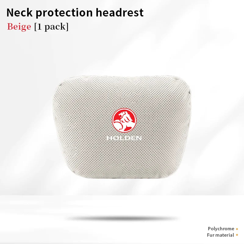 For Holden Commodore Monaro Trailblazer Badge Emblem Colorado Captiva Car Headrest Neck Support Seat Lumbar Cushion Neck Pillow