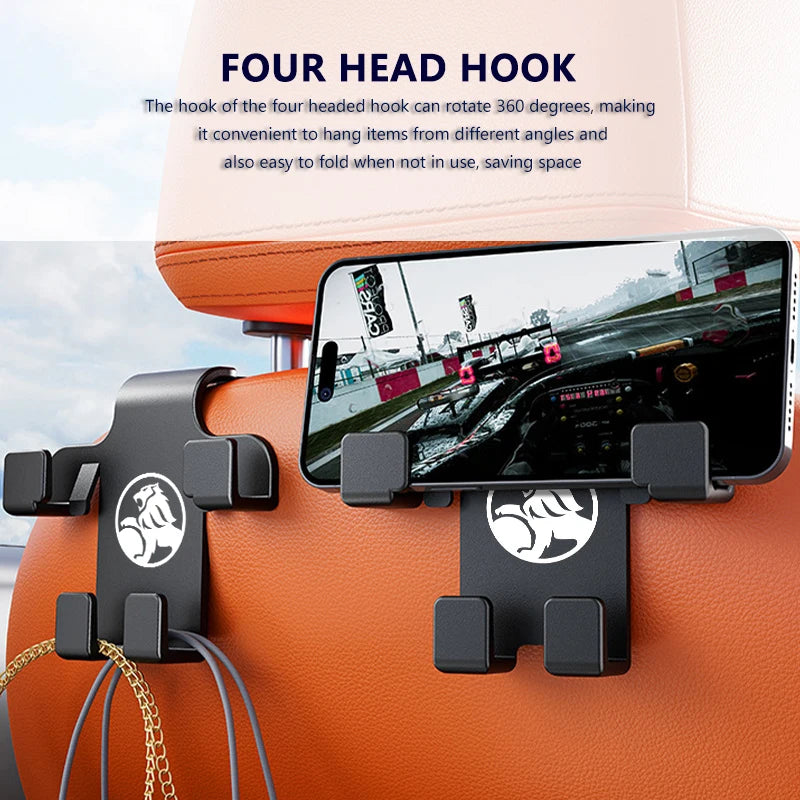 Car Headrest Hook Hanging Dual Hooks Seats Back Multifunctional Storage Holder For Holden Colorado Captiva Commodor VY VZ HSV