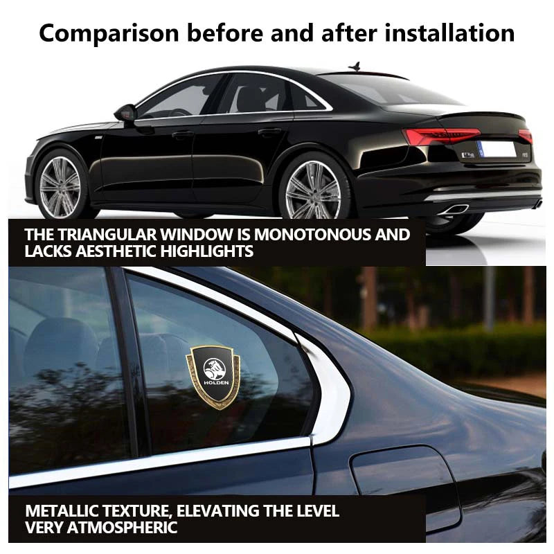 For Holden Car Styling 3D Shield Metal Emblem Badge Sticker Decoration Decal Colorado Captiva Commodor VY VZ HSV Astra VT VX VU