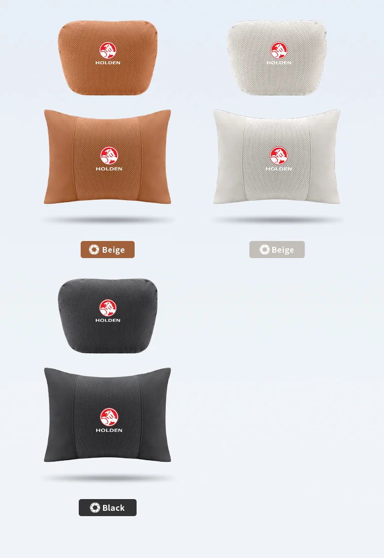 For Holden Commodore Monaro Trailblazer Badge Emblem Colorado Captiva Car Headrest Neck Support Seat Lumbar Cushion Neck Pillow