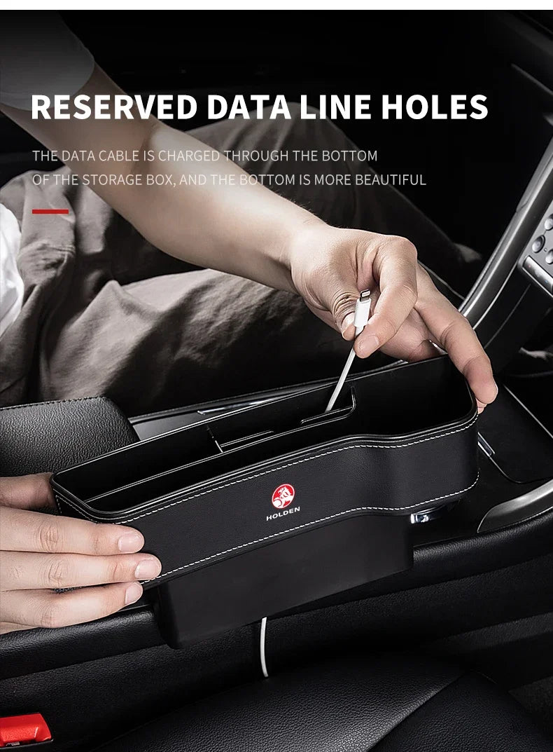 Car Seat Gap Storage Box Cup Multifunctional Pocket Catcher Organizer For Holden Astra Commodore Cruze Monaro Trailblazer