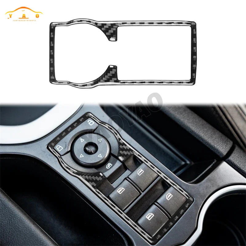 Carbon Fiber For Pontiac G8 2008-2009 For Holden Commodore 2006-2012 Car Gear Shift Cup Holder Panel Cover Sticker Accessories