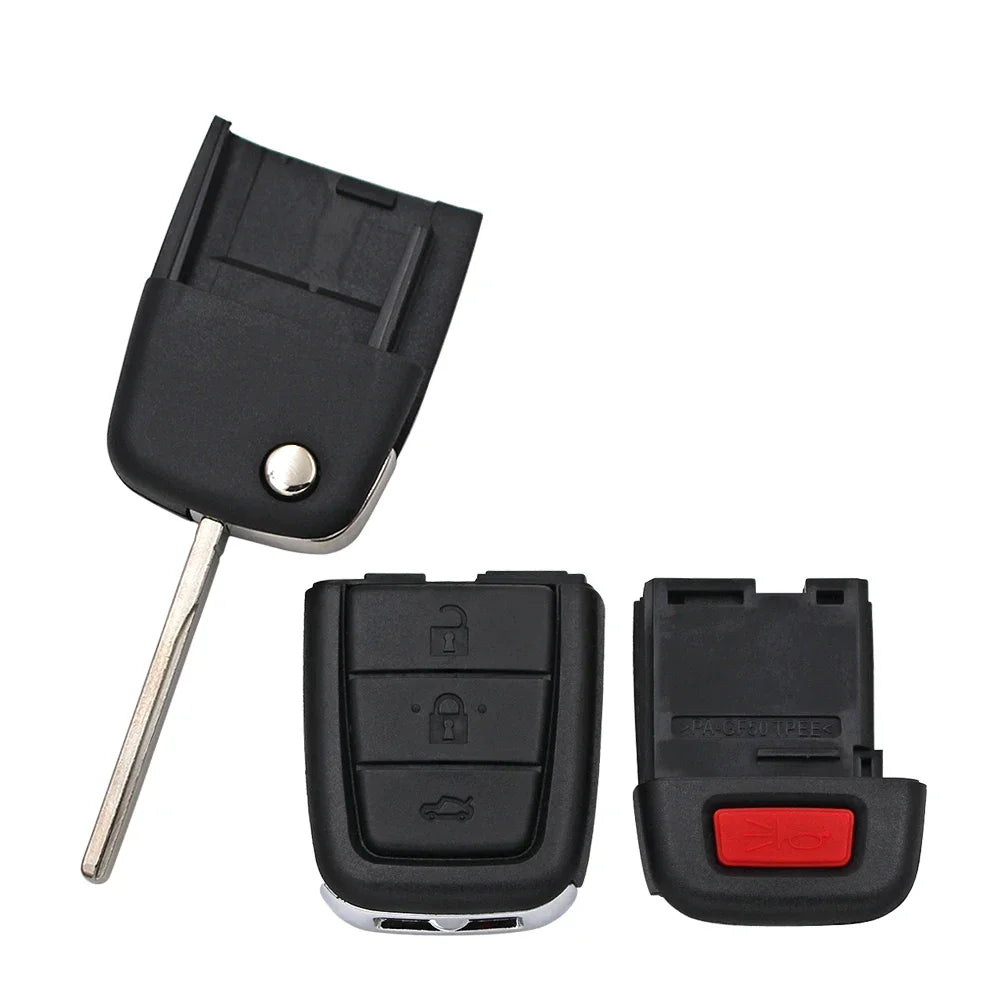 Ecusells 3+1 Buttons Folding Flip Remote Key Fob Case Shell Key Blank for VE HOLDEN Commodore