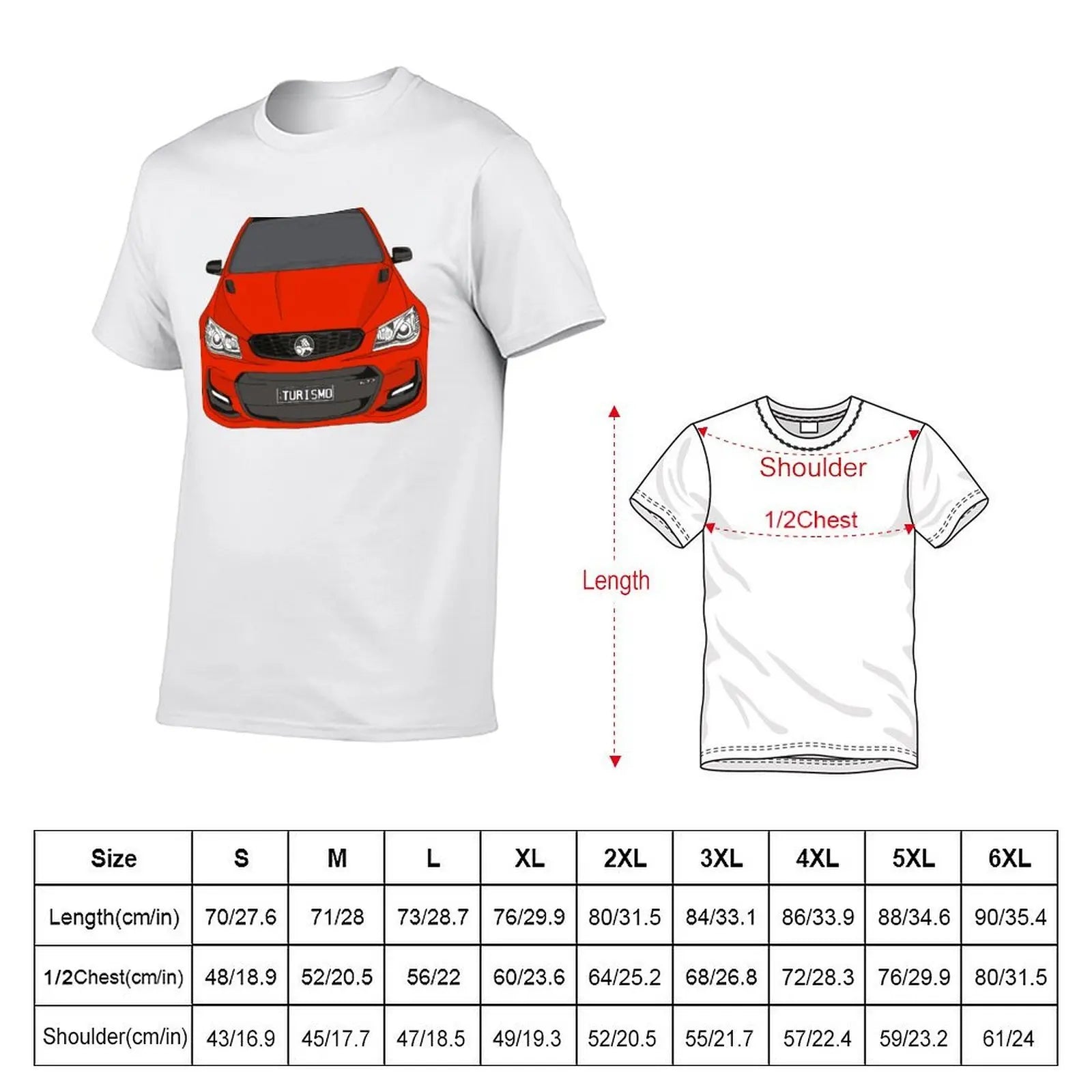 Holden SSV redline, RedHot T-Shirt men t shirt cotton 100% t shirt custom print T-Shirt
