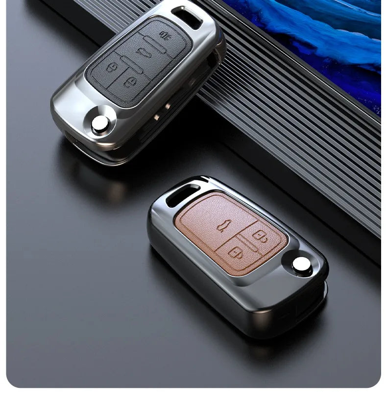1 Pcs Zinc Alloy Car Key Case Shell Fob For Buick For Chevrolet Cruze Aveo Trax Opel Astra Corsa Meriva Zafira Antara J Keychain
