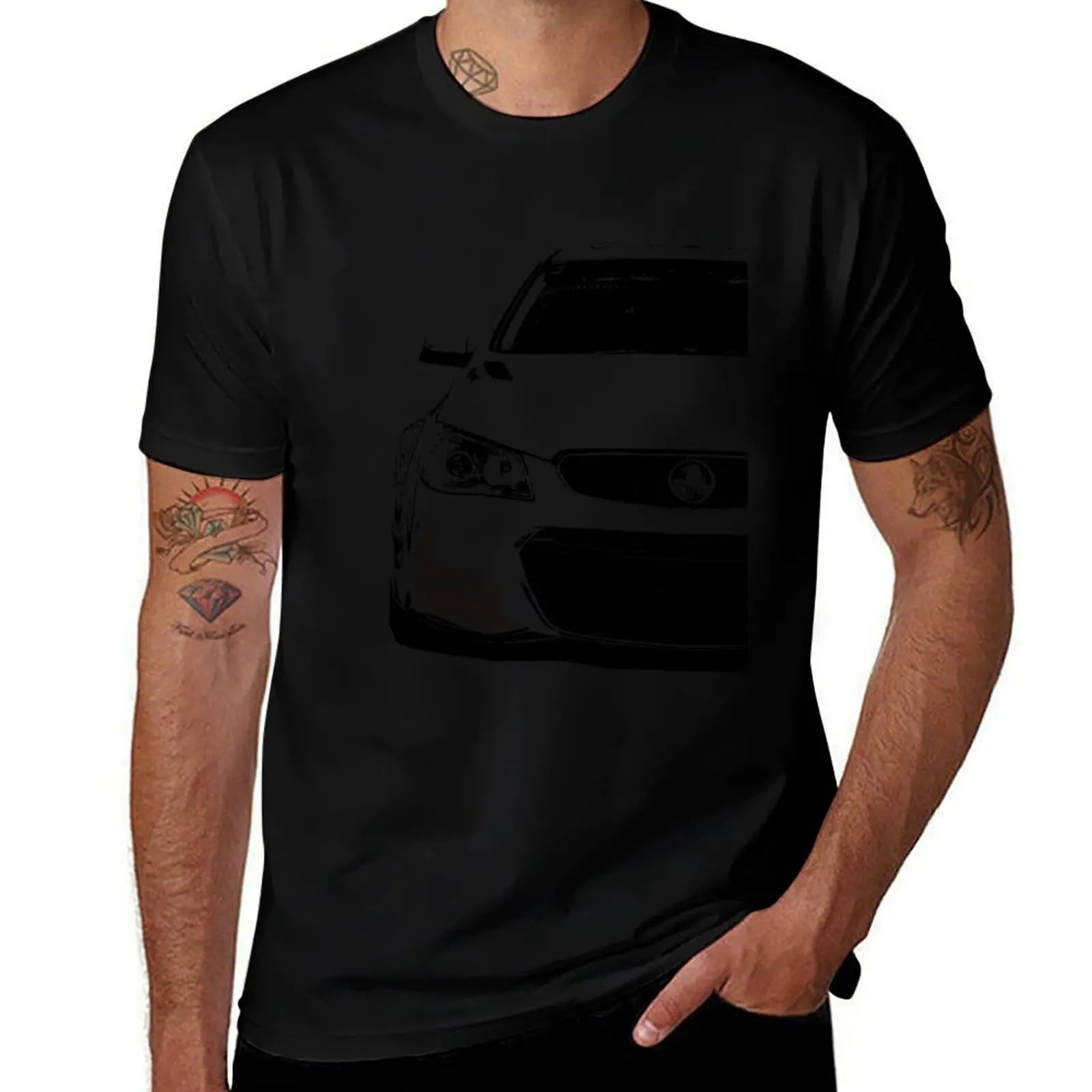 Holden VF SS Front T-Shirt t shirts for man slim fit t shirts for man pack cotton T-Shirt