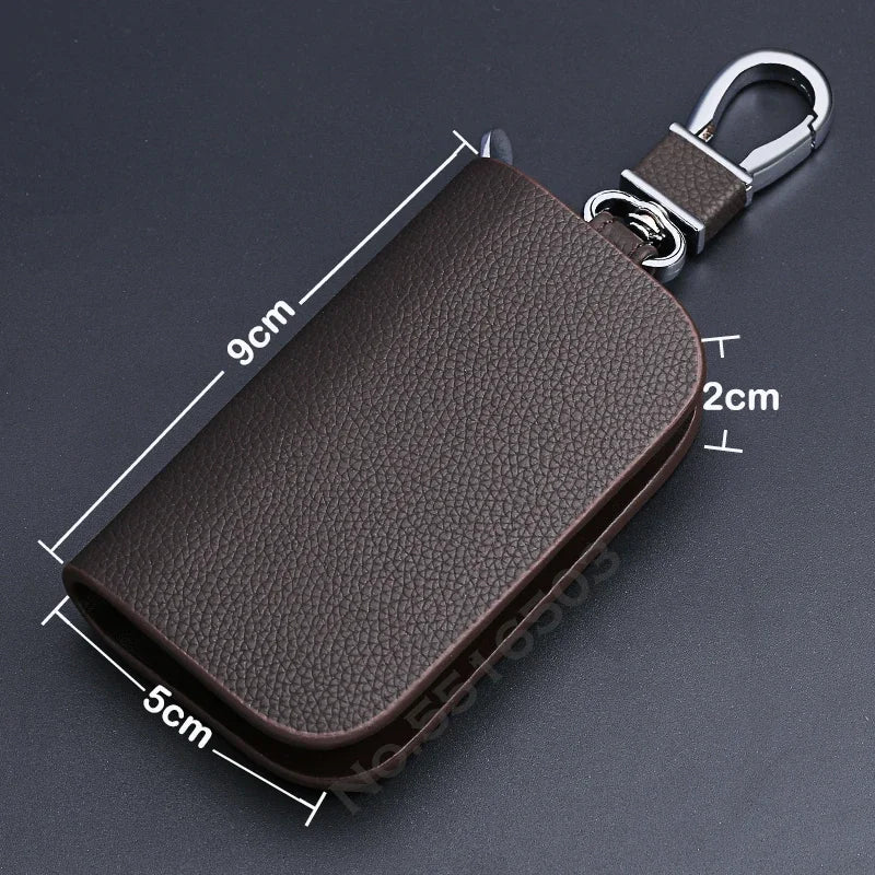 Car Key Case For Holden VF Commodore Ute SV6 Sportwagon WN Caprice V Metal Logo Leather Cover Keychain Car Accessories