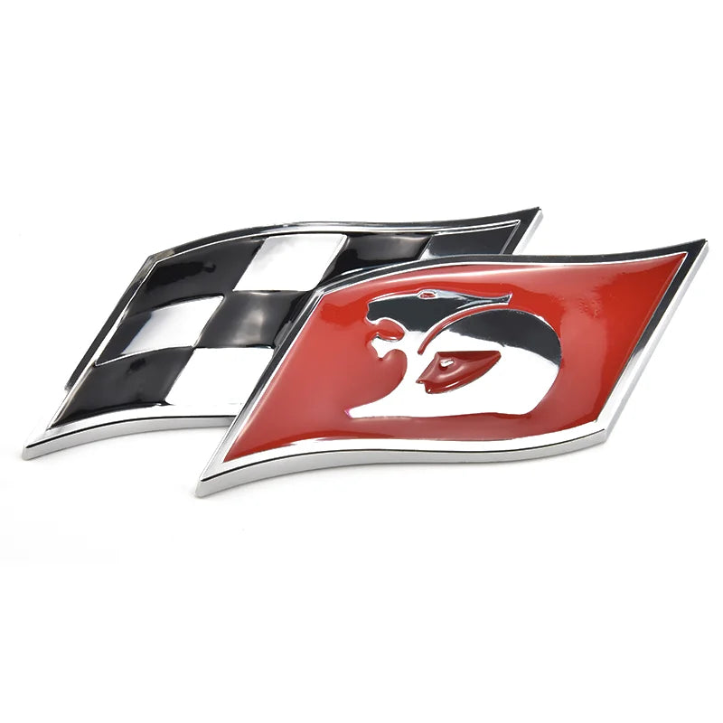 Plastic HSV Badge Emblem Matte Black Lion Flag Commodore Wagon Clubsport Gts Senator