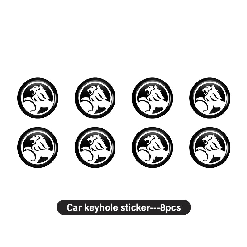 8pcs Car Door Keyhole Sticker Lock Protector Anti-blocking Decal For Holden Captiva Commodor VZ VE Colorado Caprice VT VX VU