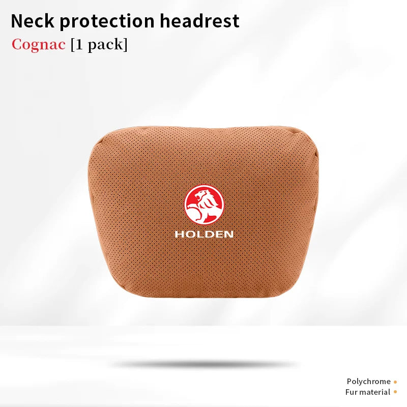 For Holden Commodore Monaro Trailblazer Badge Emblem Colorado Captiva Car Headrest Neck Support Seat Lumbar Cushion Neck Pillow