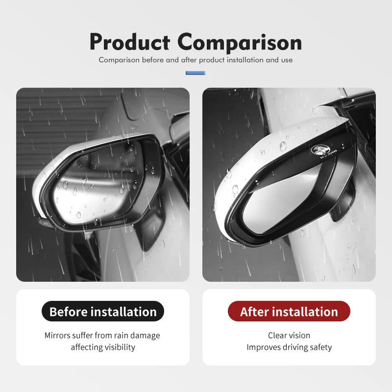 2pcs Car Rearview Mirror Rain Stickers Decorative Accessories For Holden HSV Commodore VT VX VU VY VZ VE Astra H SV