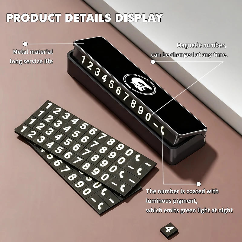 Aluminum Alloy Car Temporary Parking Telephone Sign Number Card Plate For Holden Colorado Commodore Hsv Cruze Captiva VT VX VU