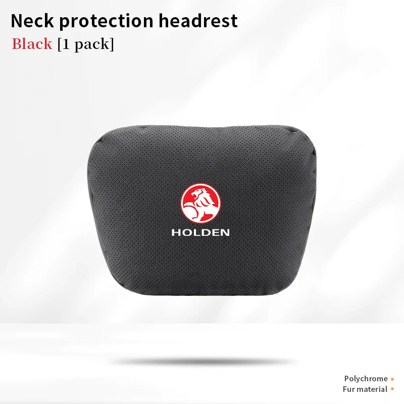 For Holden Commodore Monaro Trailblazer Badge Emblem Colorado Captiva Car Headrest Neck Support Seat Lumbar Cushion Neck Pillow