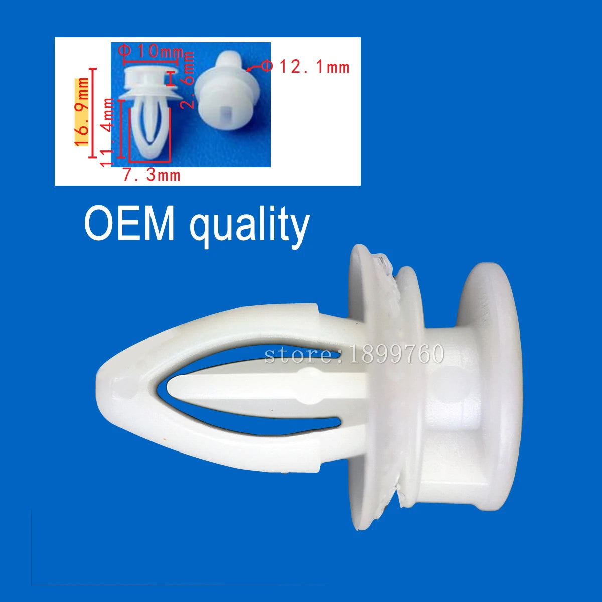 50/100x OEM auto clip fasteners Front side door upper trim panel/ rear view mirror triangle trim panel for GM 90459628